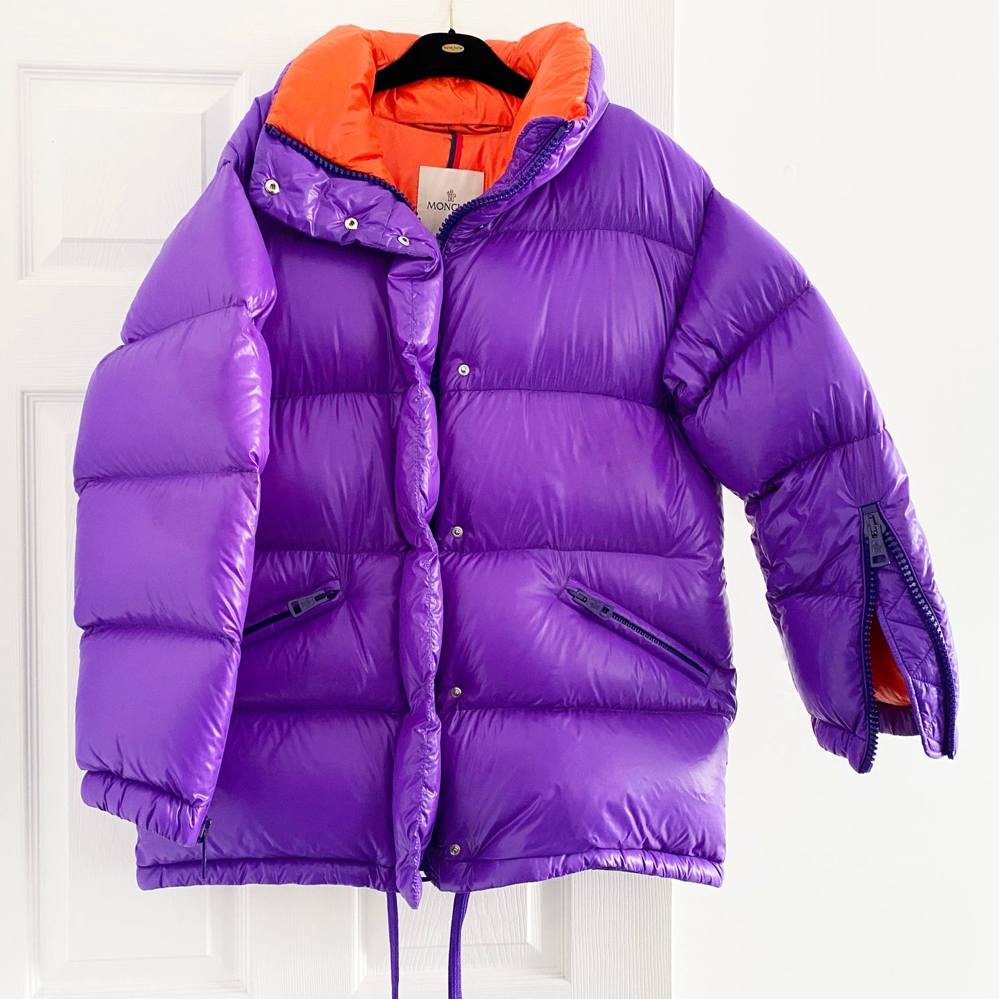 Moncler "Callis" Puffer Jacket in Purple, size "1" (Size Small)