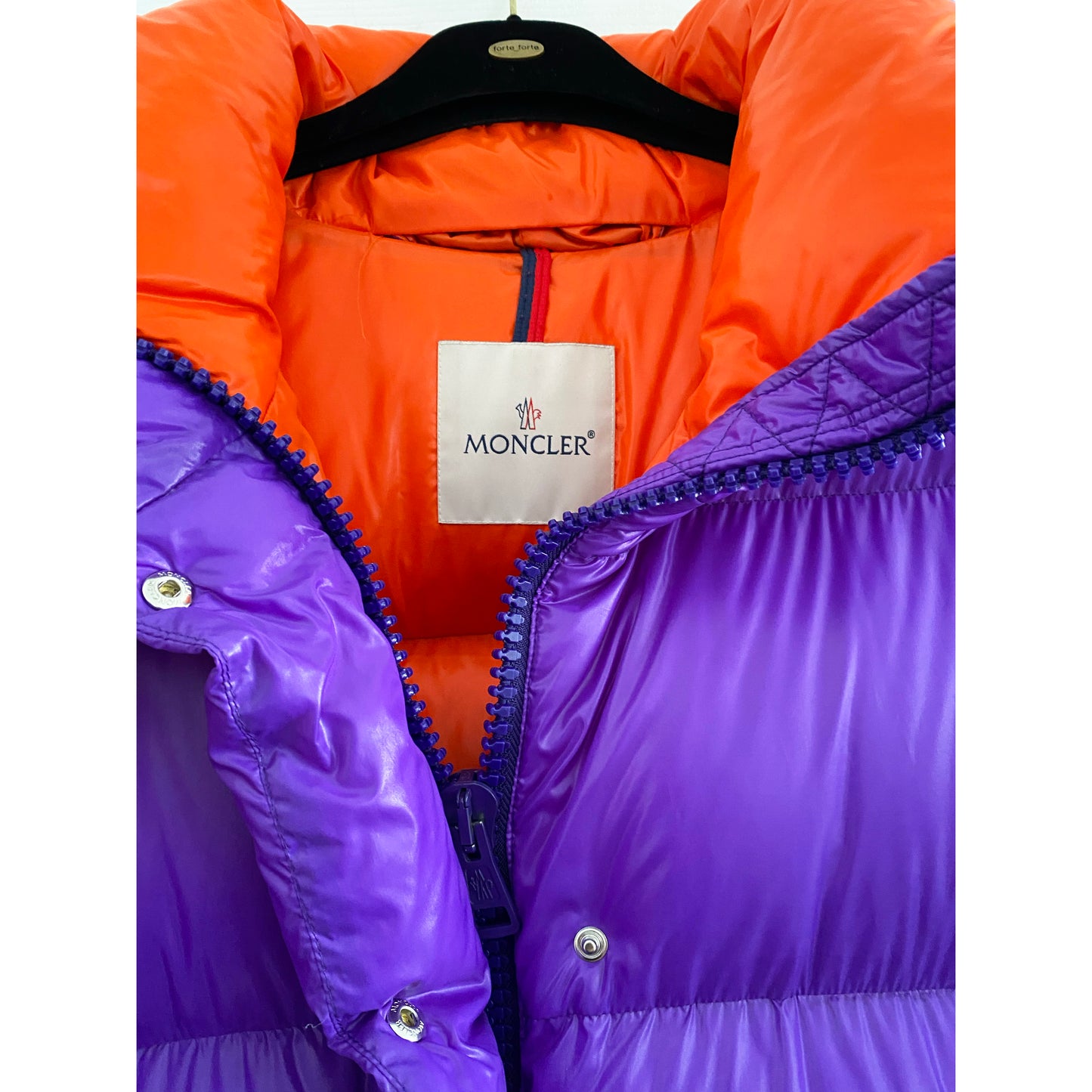 Moncler "Callis" Puffer Jacket in Purple, size "1" (Size Small)