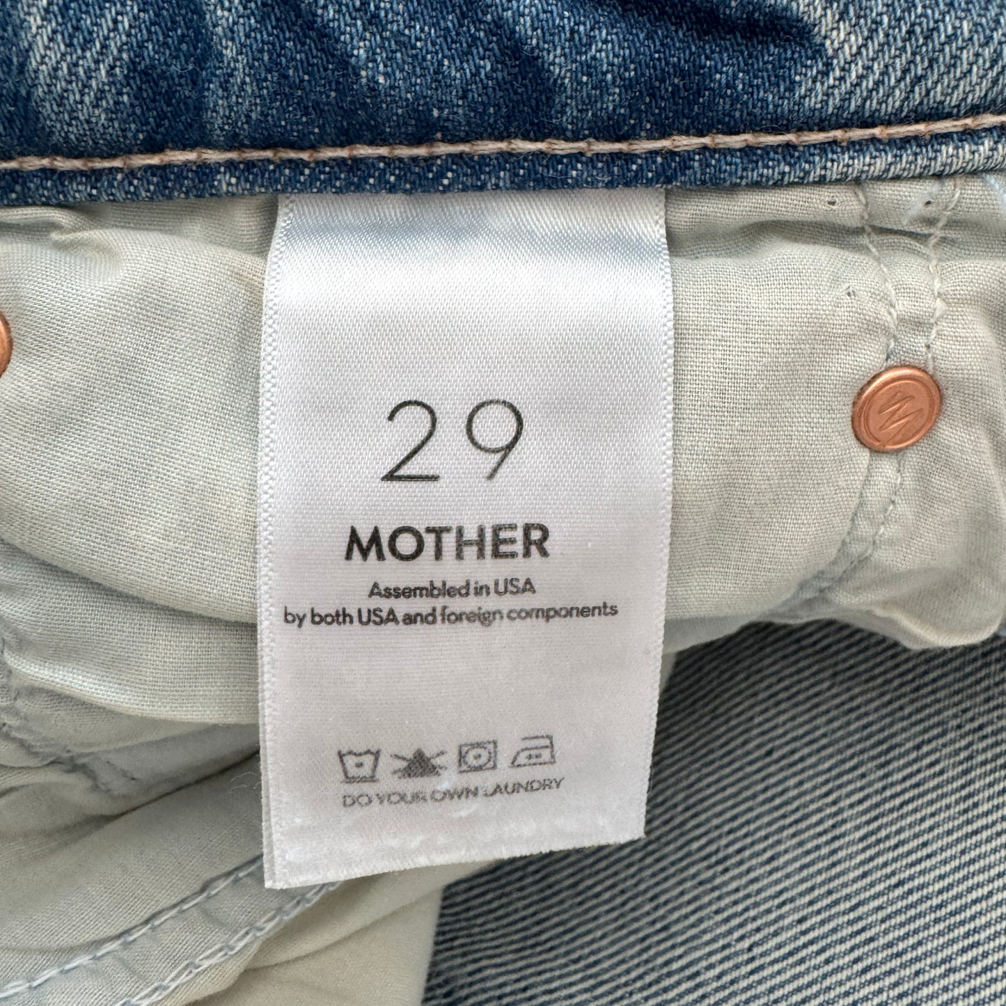 Mother Denim "The Ditcher Hover" Jean in "Ain't my first rodeo", size 29