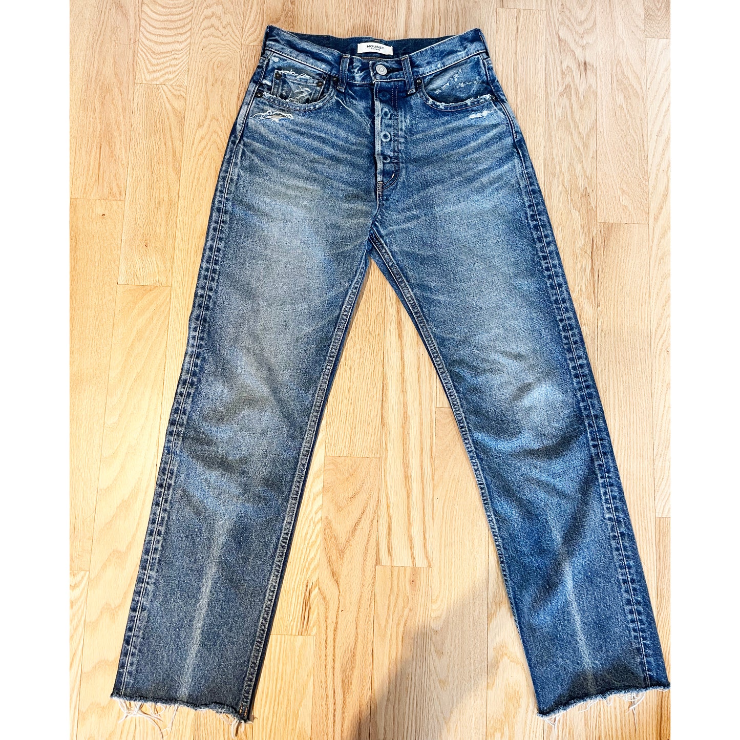 Moussy Vintage "Ashley" Straight Leg Jean, size 26