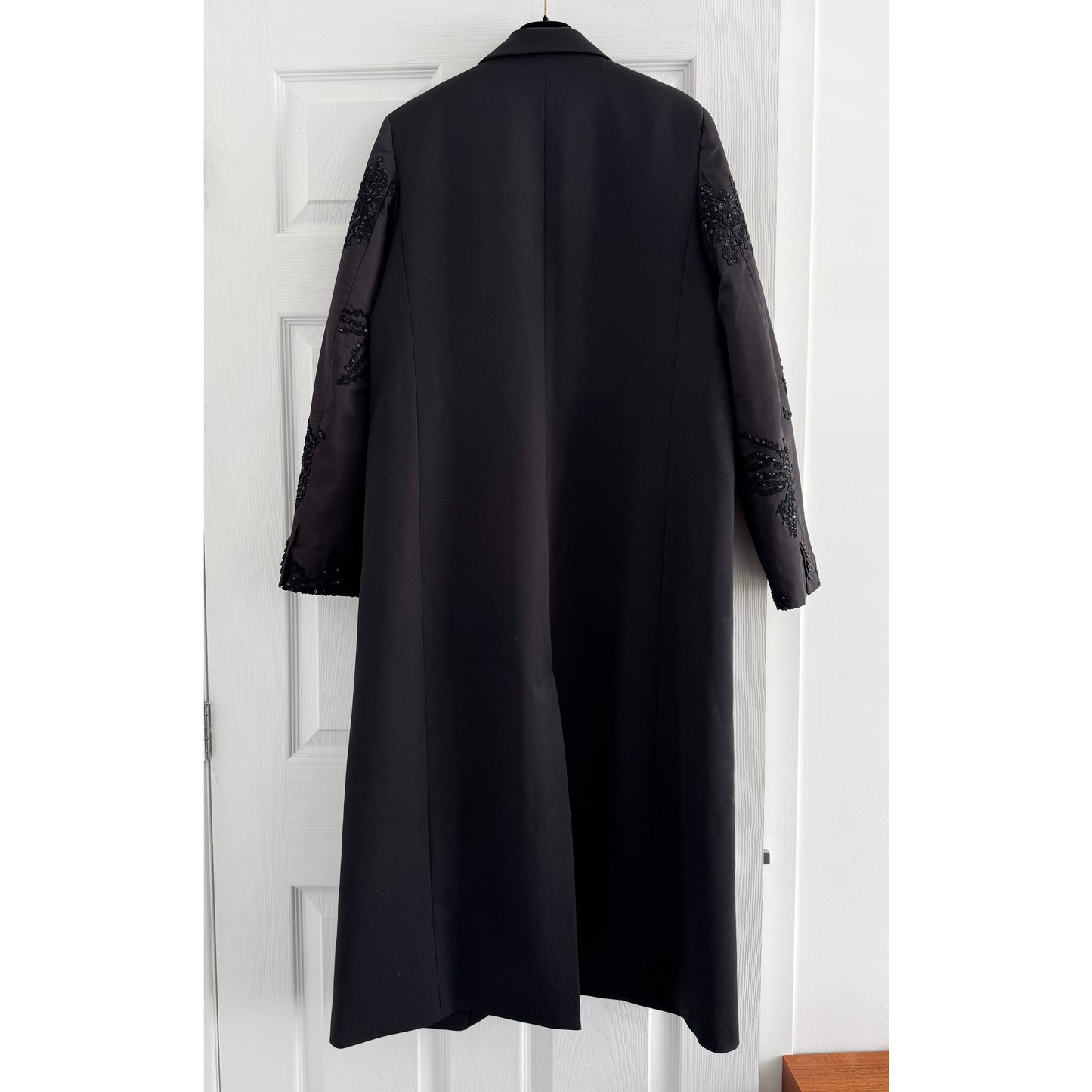 Munthe "Raymond" Jacket w Sequin Sleeves in Black, size 36 (Size Small ish)
