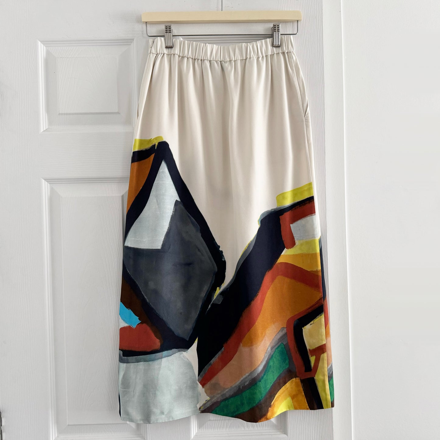 Munthe "Rocky" Skirt in Ivory/Multicolour, size 36 (size Small)