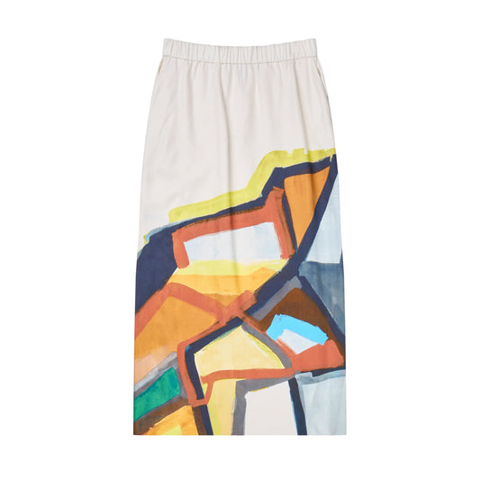 Munthe "Rocky" Skirt in Ivory/Multicolour, size 36 (size Small)