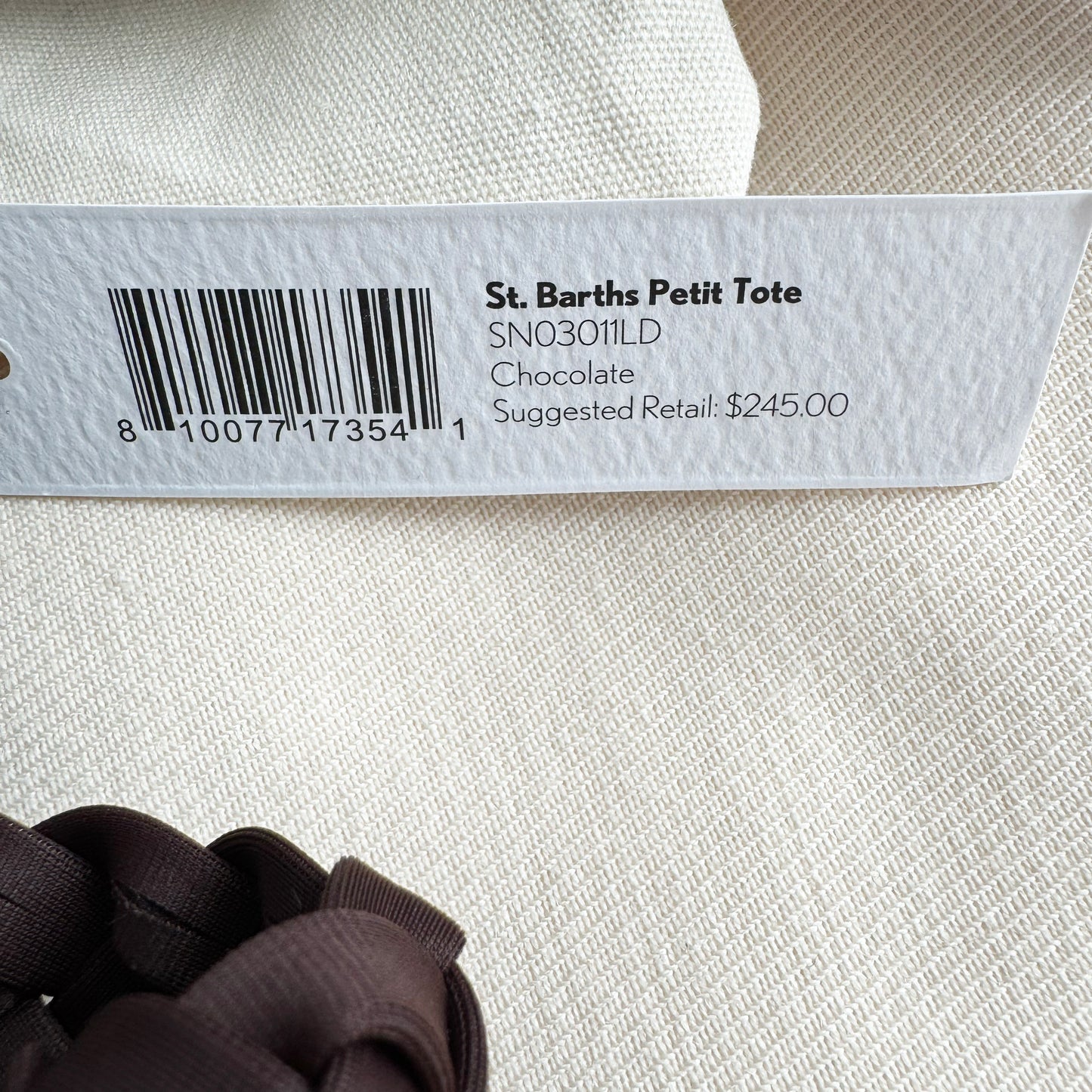 NAGHEDI "St. Barths" Petite Tote in "Chocolate"
