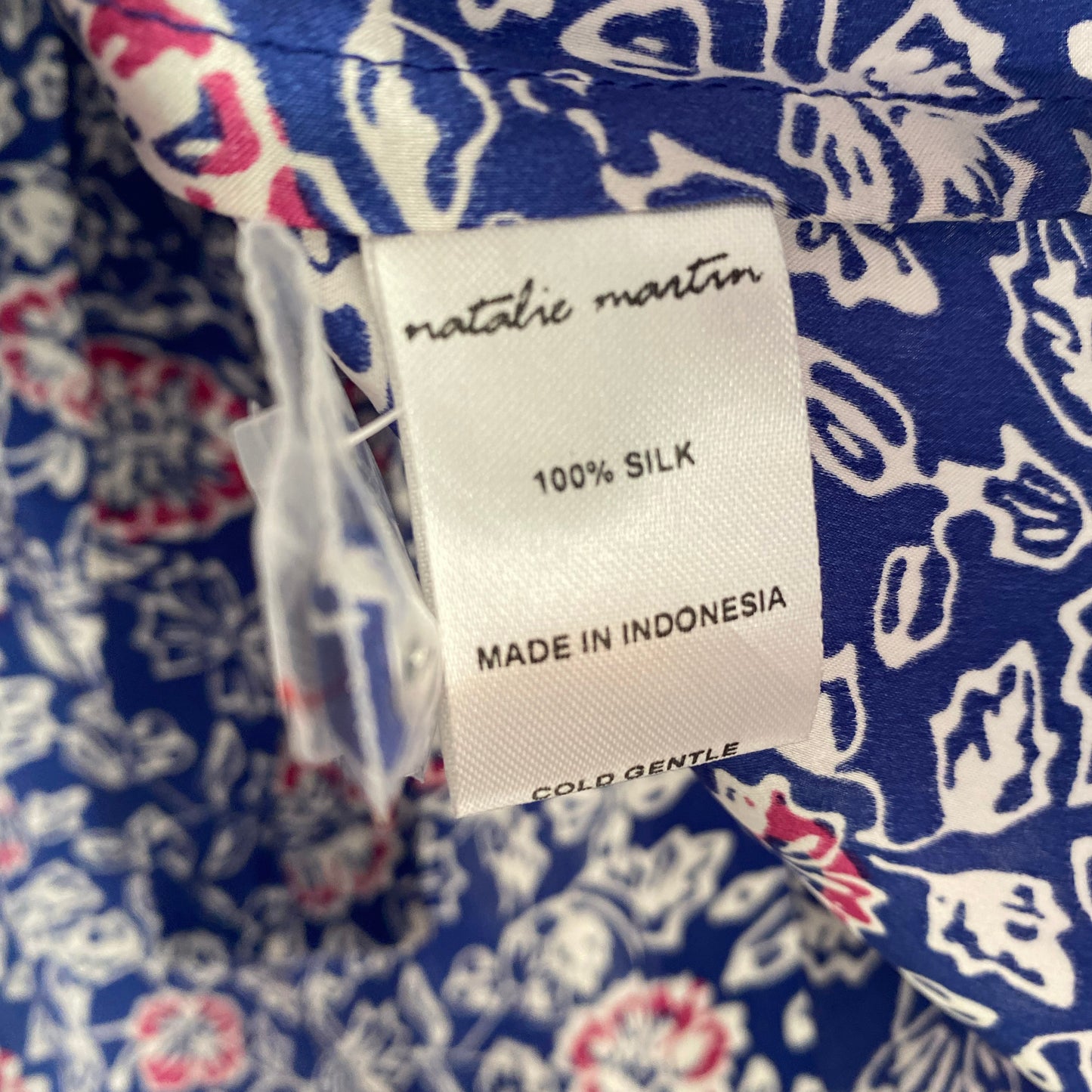 Natalie Martin Jasmine Printed Silk Top, size Small