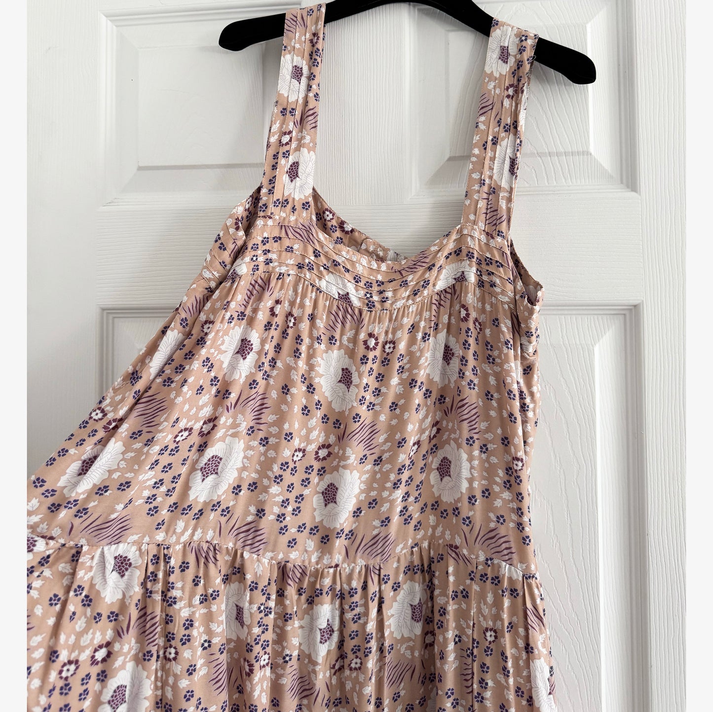Natalie Martin "Jasmine" Maxi Dress in "Vintage Flowers Amethyst", size Medium