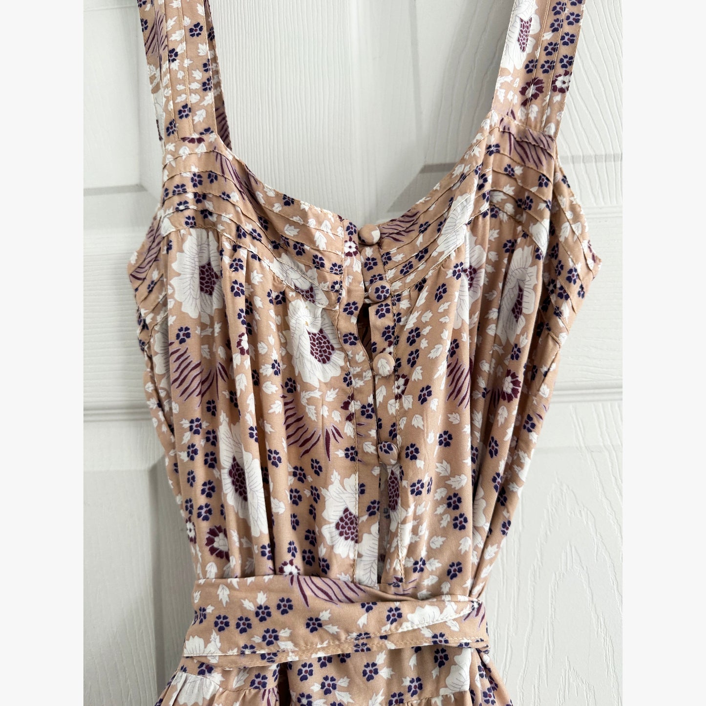 Natalie Martin "Jasmine" Maxi Dress in "Vintage Flowers Amethyst", size Medium