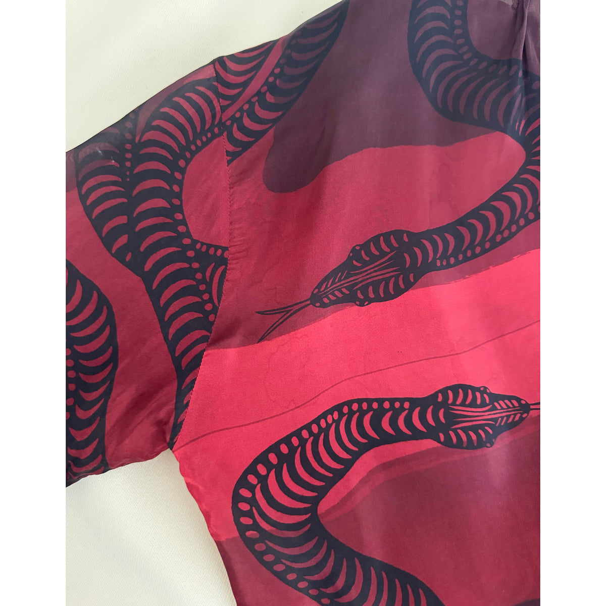 Natalie Martin Top and Skirt Set in "Ament Snake Oxblood" (great for a M/L ish??)