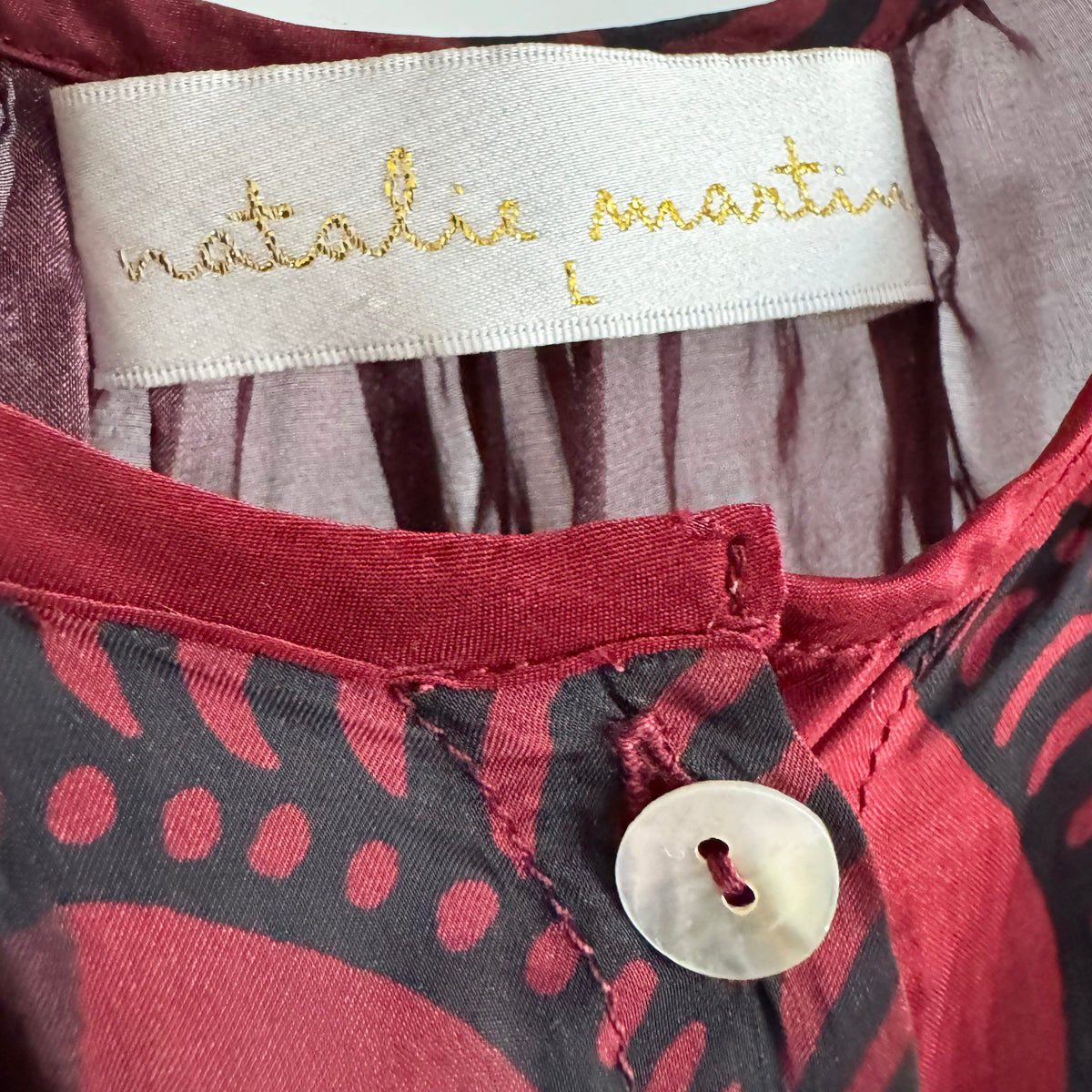 Natalie Martin Top and Skirt Set in "Ament Snake Oxblood" (great for a M/L ish??)