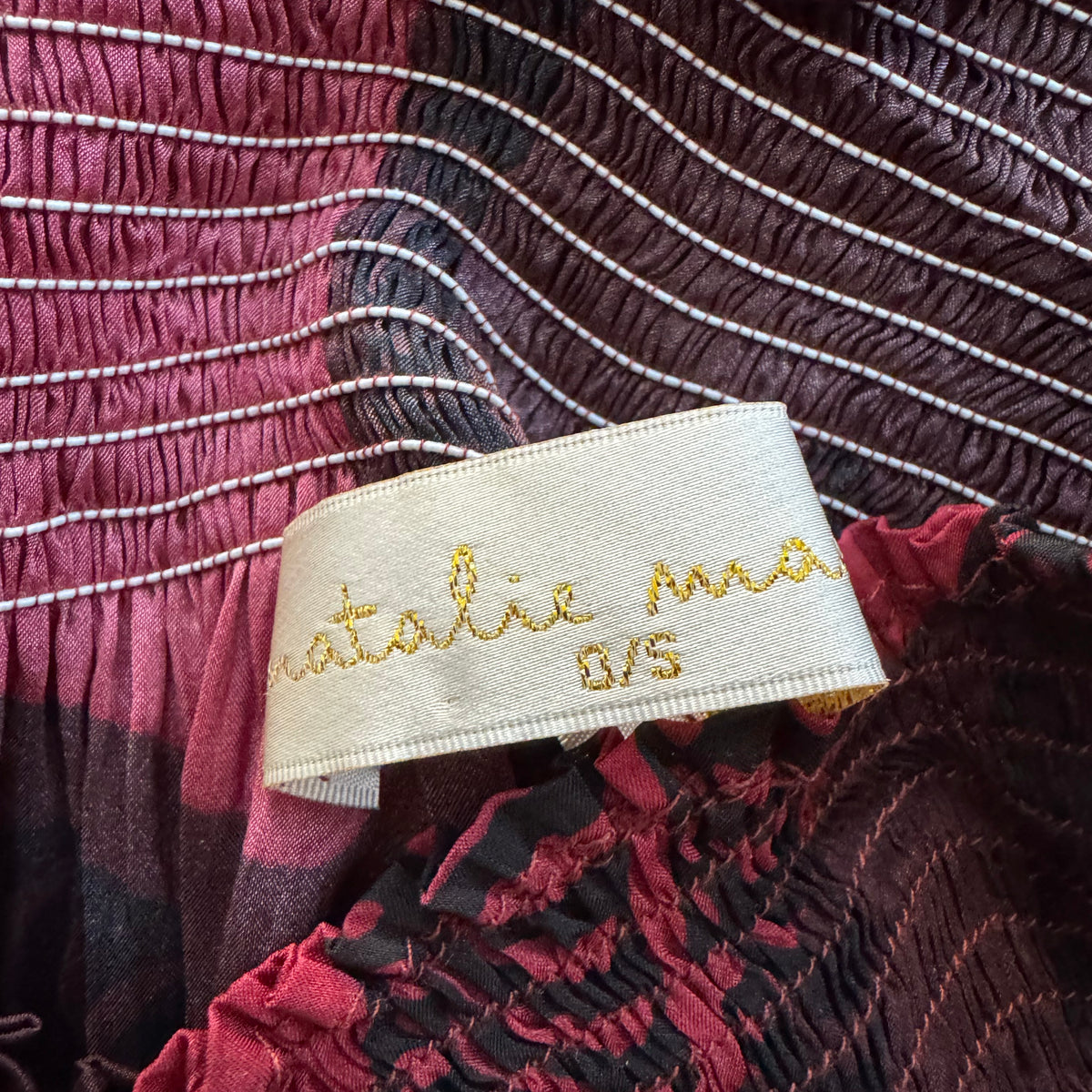 Natalie Martin Top and Skirt Set in "Ament Snake Oxblood" (great for a M/L ish??)