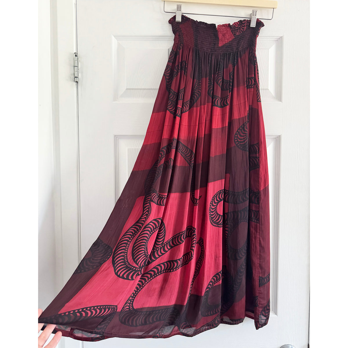 Natalie Martin Top and Skirt Set in "Ament Snake Oxblood" (great for a M/L ish??)