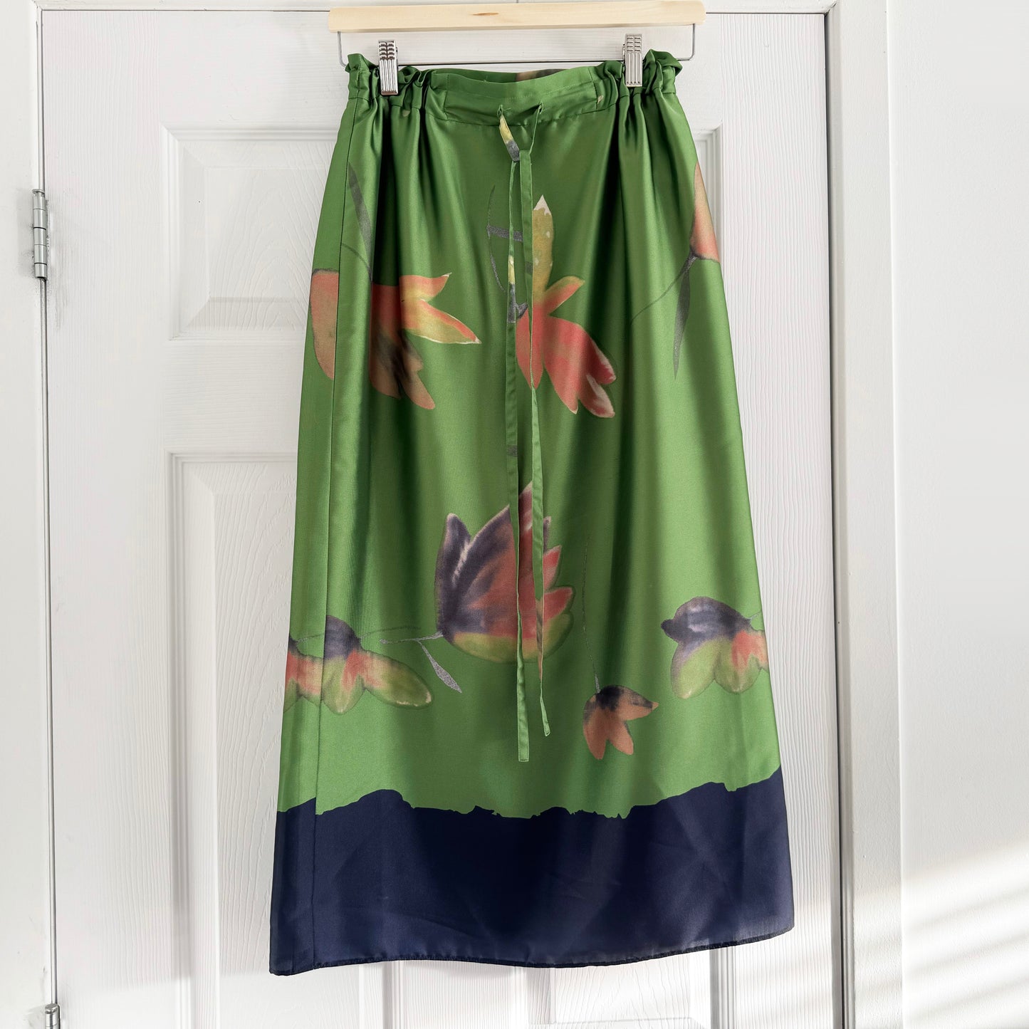 Natan Printed Midi Skirt in Green, size 38 (fits like size small)