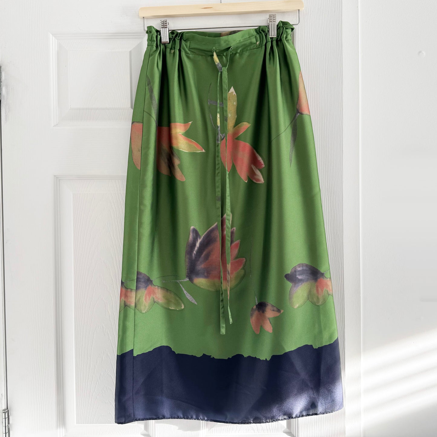 Natan Printed Midi Skirt in Green, size 38 (fits like size small)
