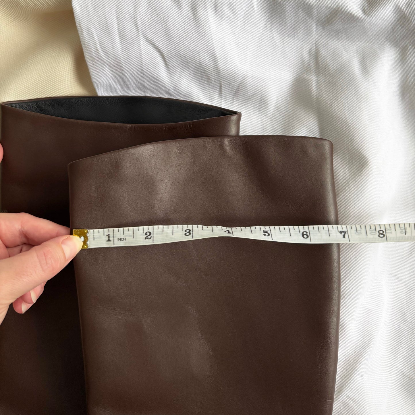 Neous "Rami Tubo" Knee-High 50mm Boots in Dark Brown, size 7