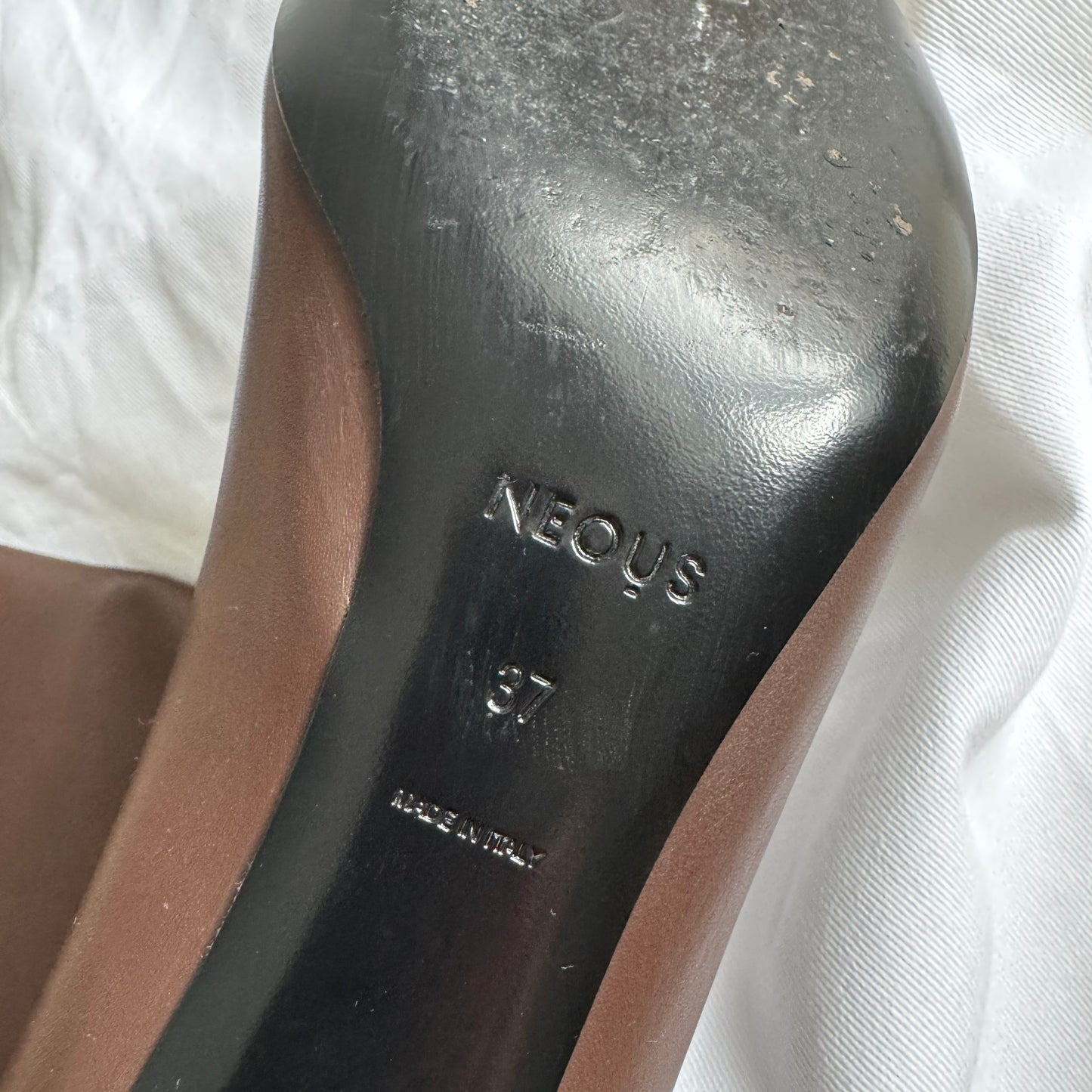 Neous "Rami Tubo" Knee-High 50mm Boots in Dark Brown, size 7