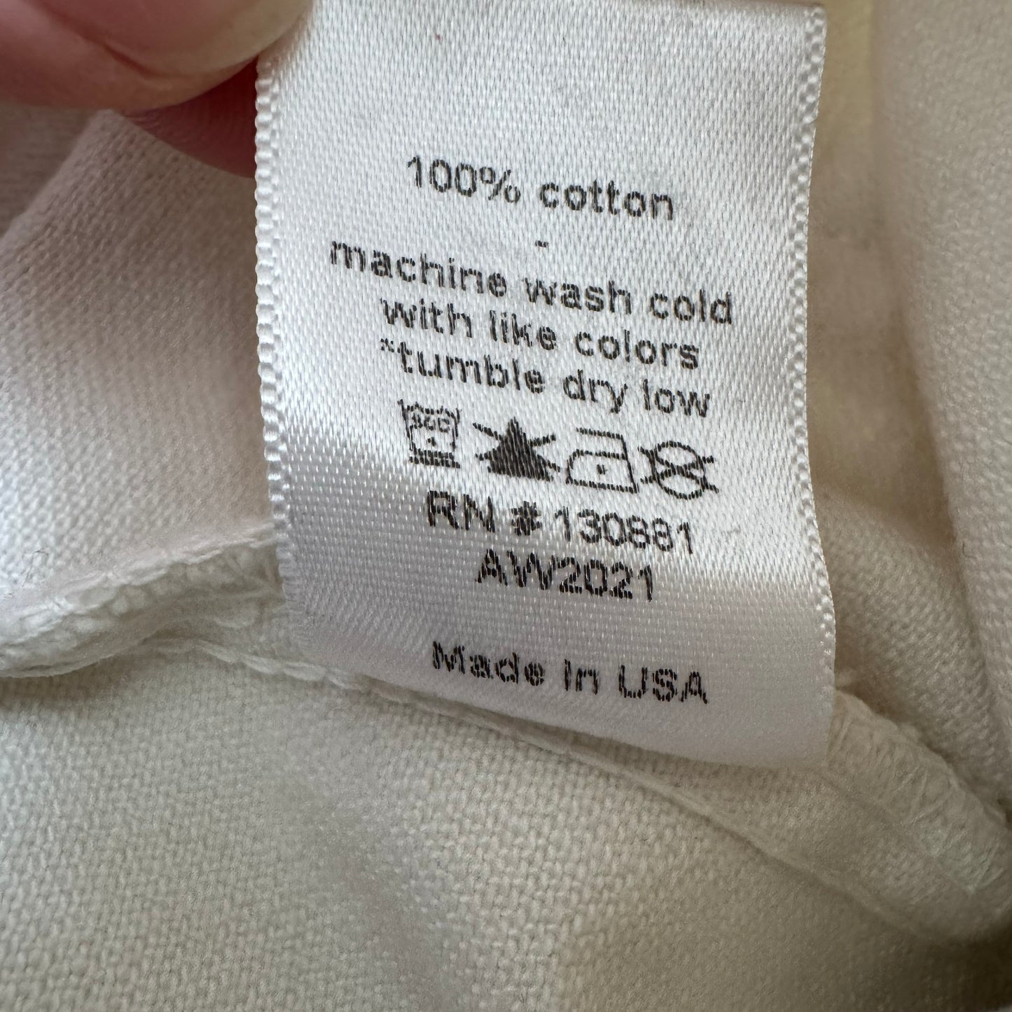 Nico Nico "Bruno" patchwork pant in off-white, Size Medium