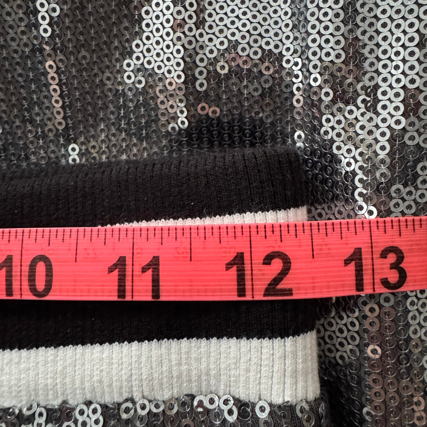 Nicole Miller Sequin Skirt in Silver, size XS