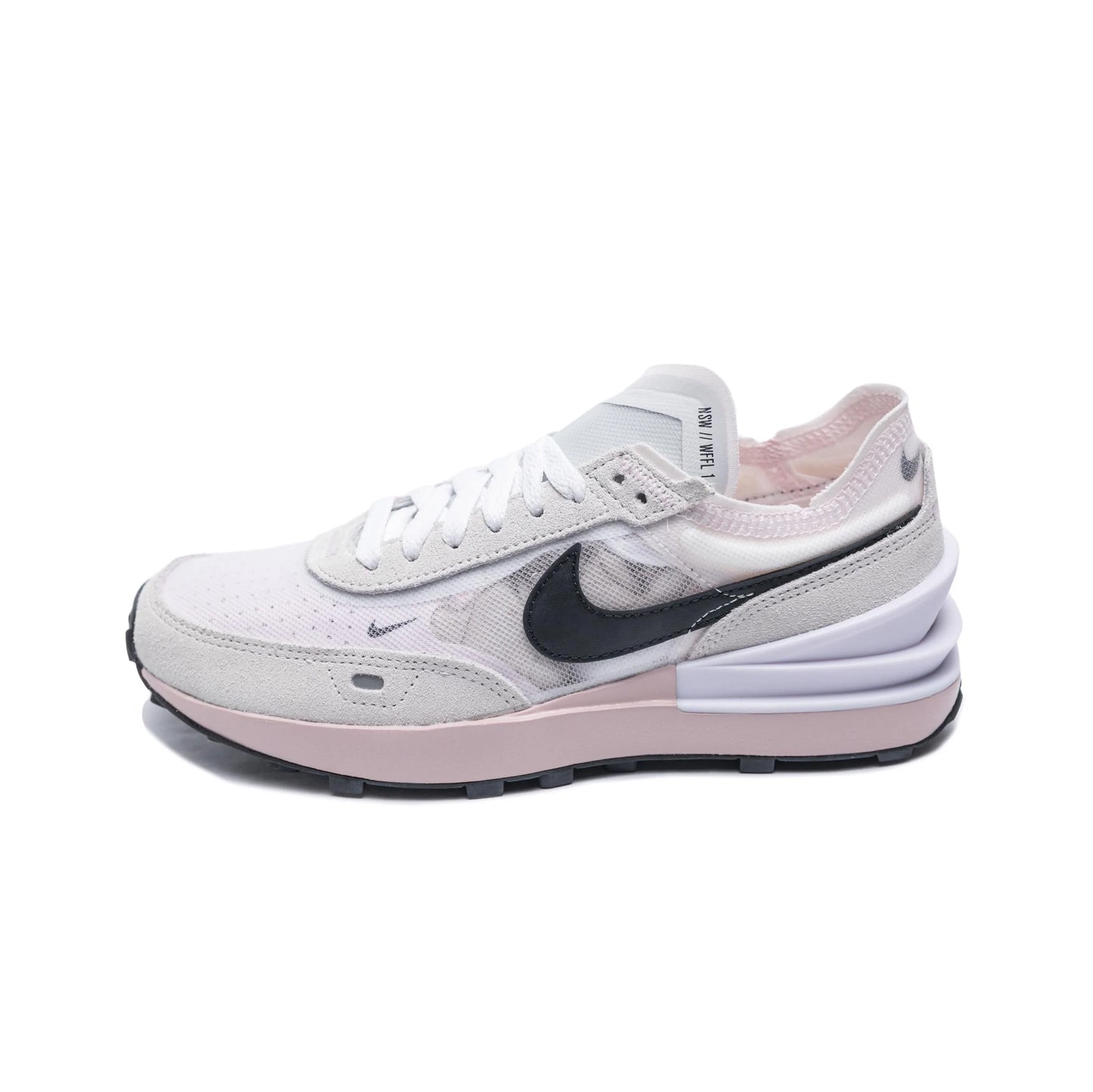 Nike Waffle One in White/Pink/Oxford, size 9.5