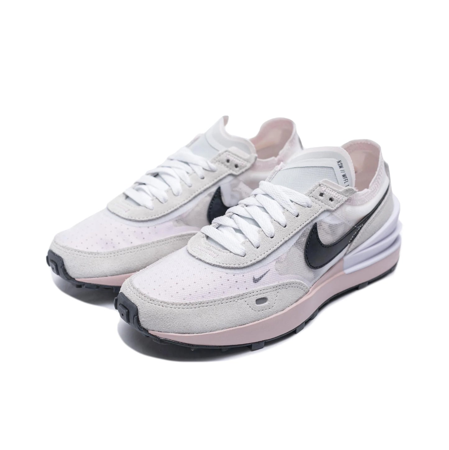 Nike Waffle One in White/Pink/Oxford, size 9.5