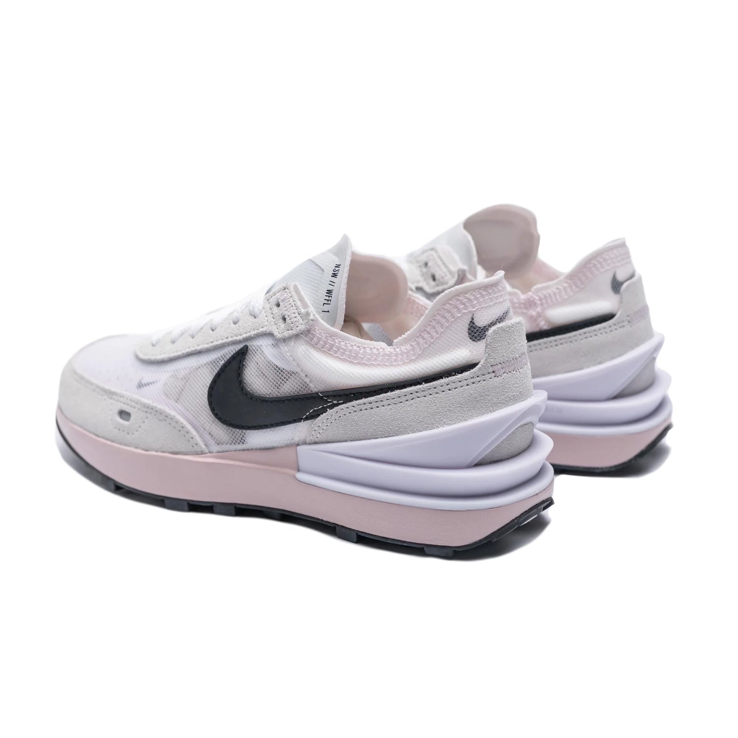 Nike Waffle One in White/Pink/Oxford, size 9.5