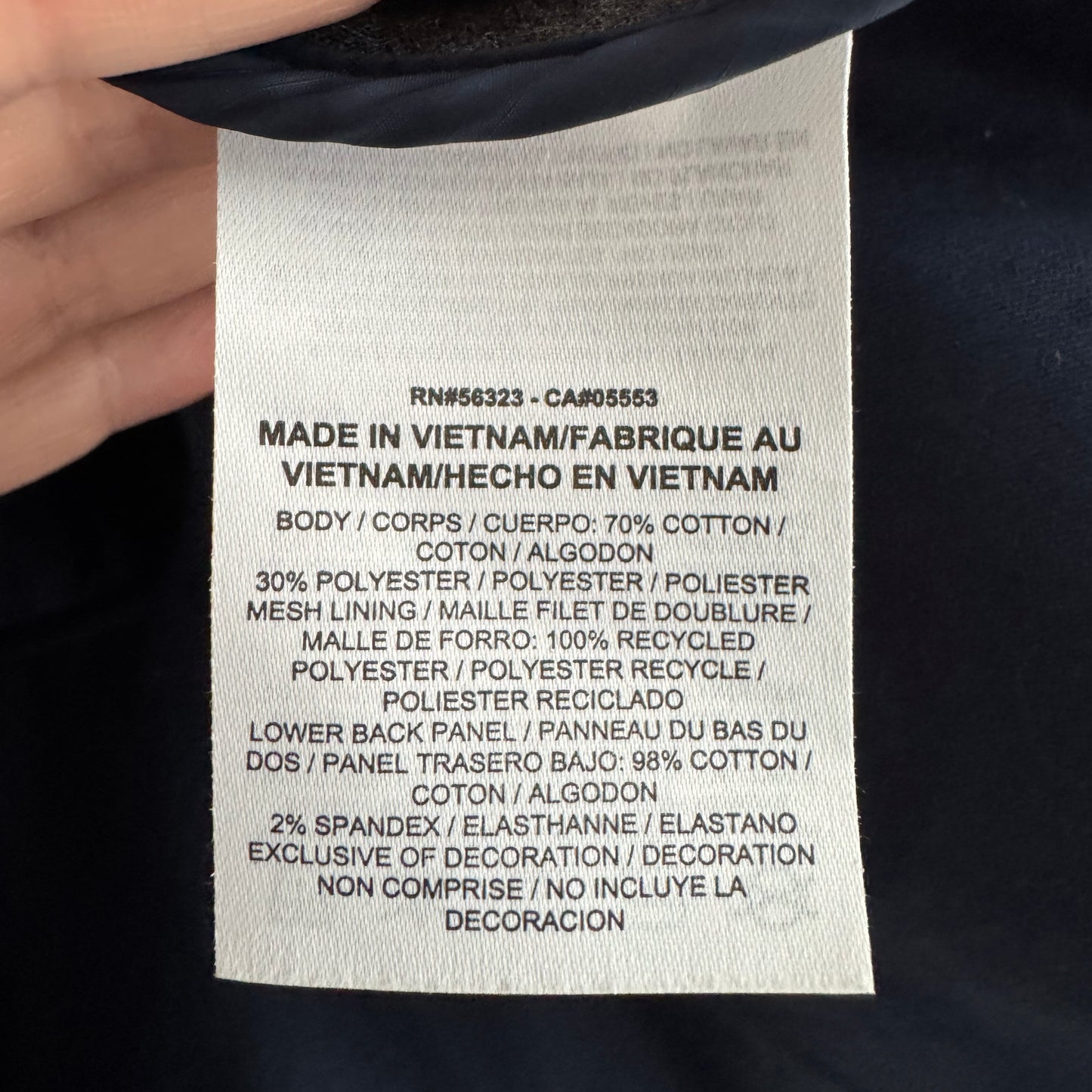 Nike Lab x Sacai Tech Fleece Peplum Hoodie in Grey, size Large