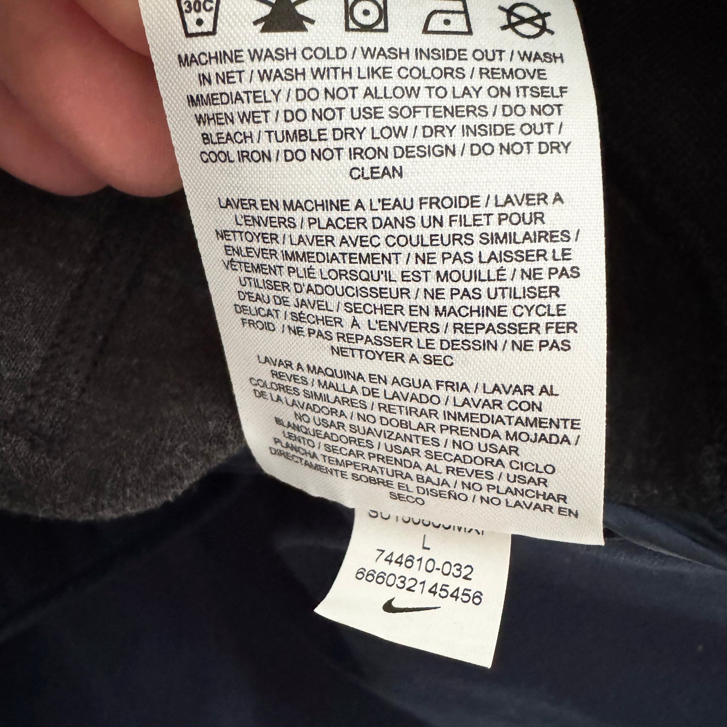Nike Lab x Sacai Tech Fleece Peplum Hoodie in Grey, size Large