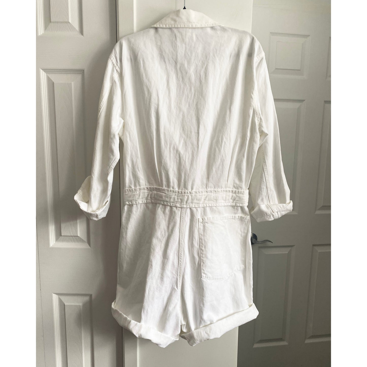 Nili Lotan "Ariana" Romper in White, Size large