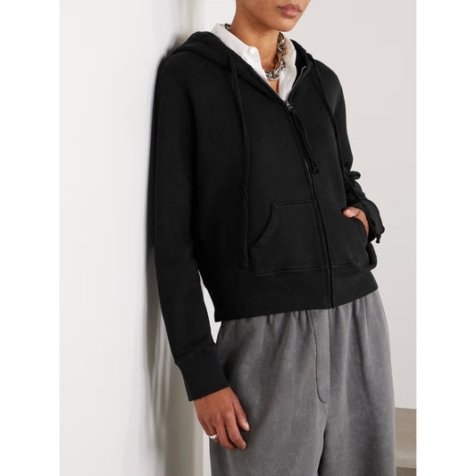 Nili lotan Callie Hoodie in Washed Black, size XS