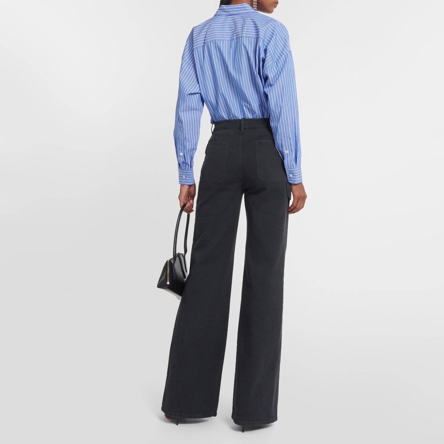 Nili Lotan "Quentin" Pant in "Carbon", size 6 ** HEMMED **