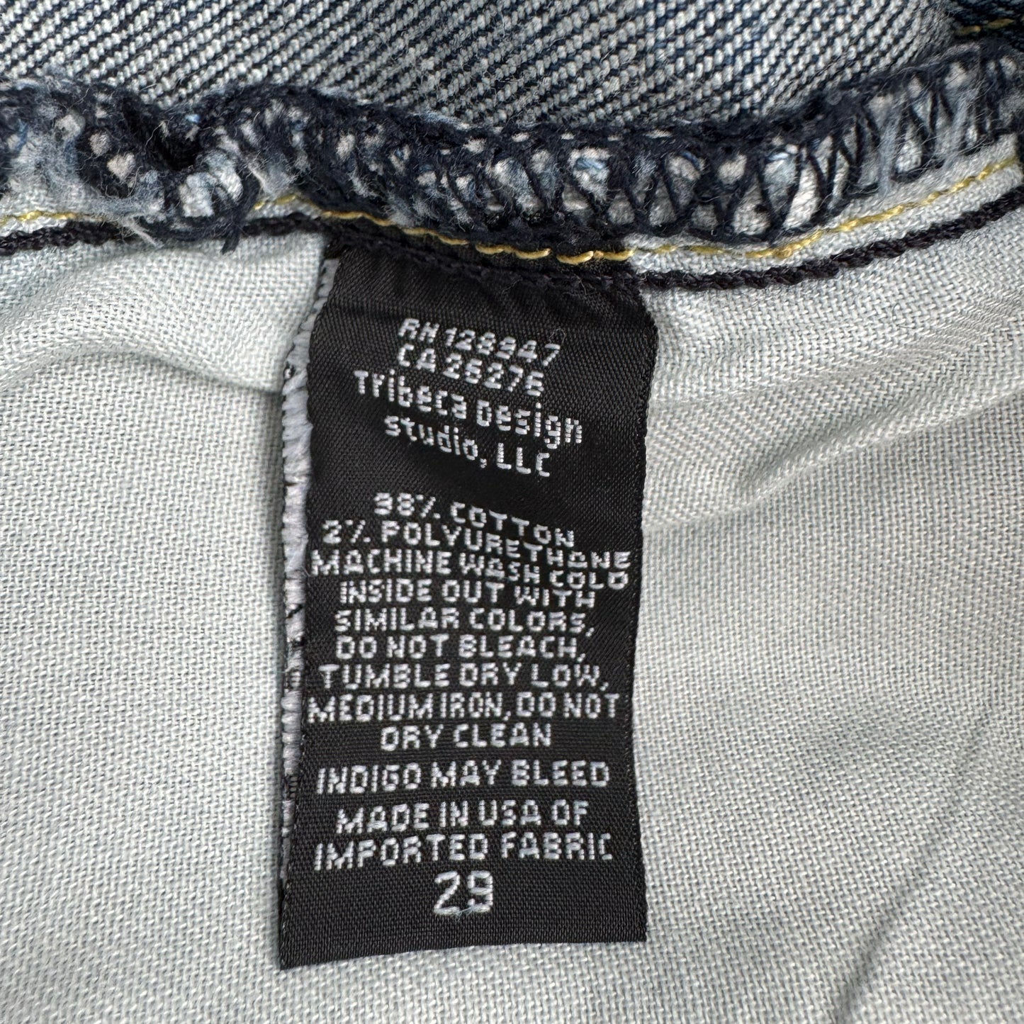 Nili Lotan Carpenter Jean in Classic Wash, size 29 (fits 29/30)