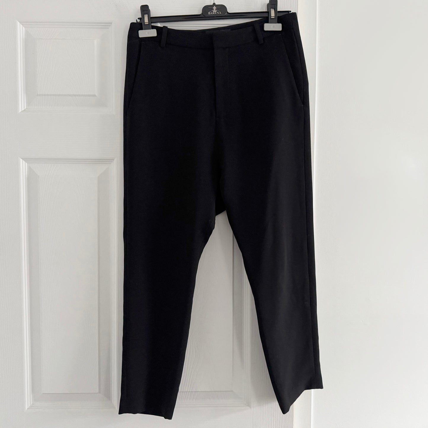 Nili Lotan Crepe Paris Pants in Black, size 4