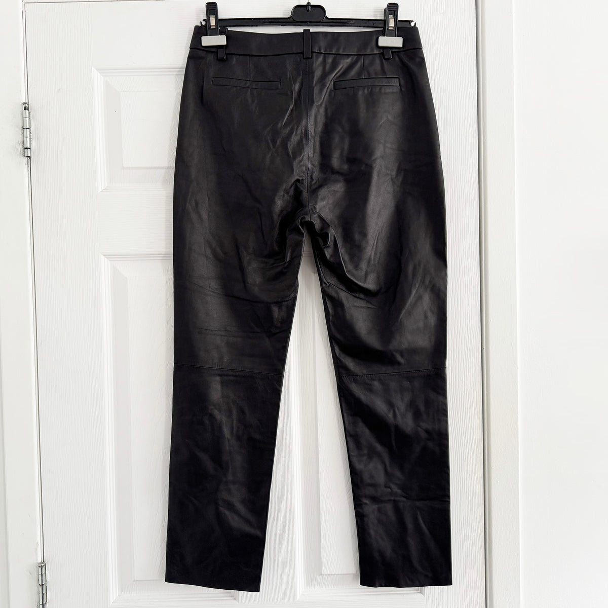 Nili Lotan "Montauk" Leather Pants in Black, size 6