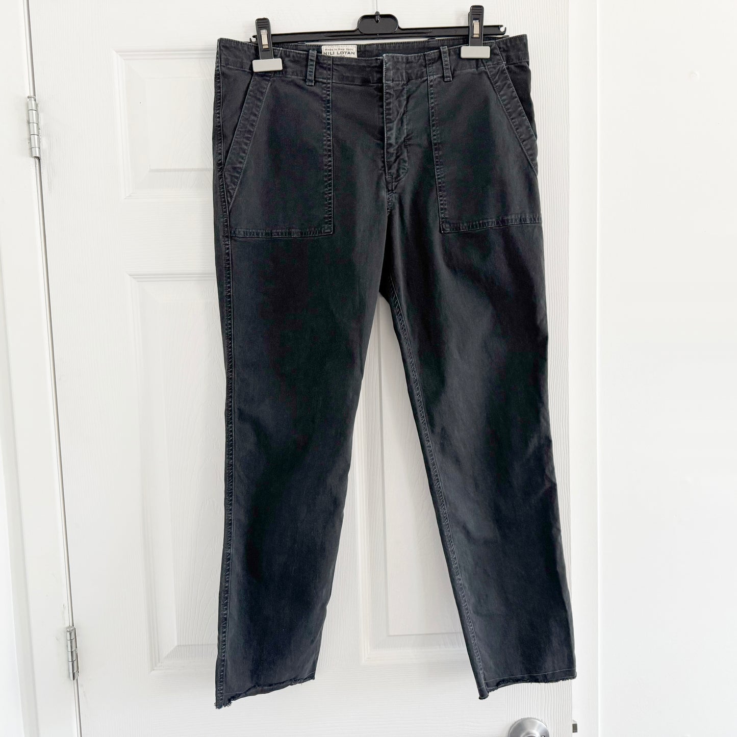 Nili Lotan "Jenna" Pant in Carbon, size 10