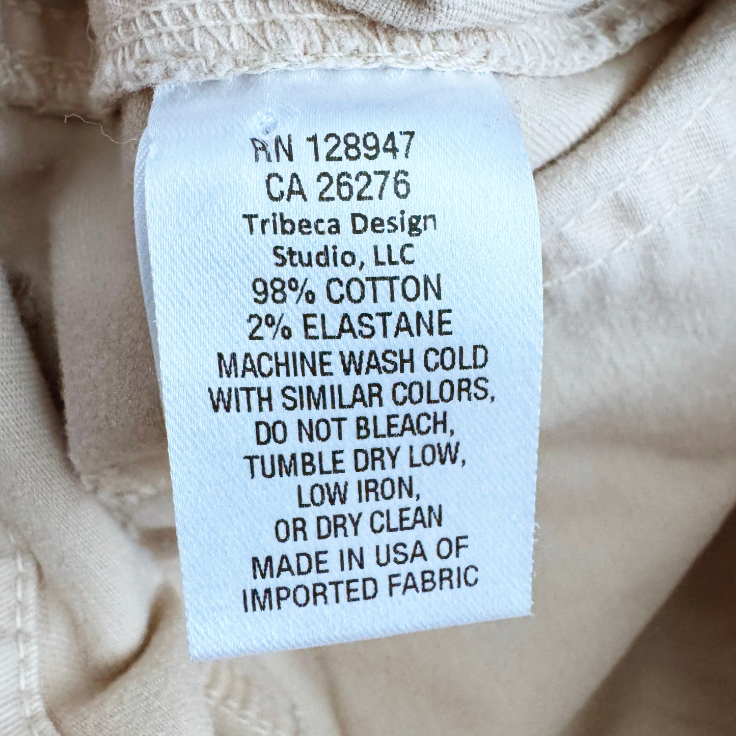 Nili Lotan "Leon Boy" Pant in Tan, size 10