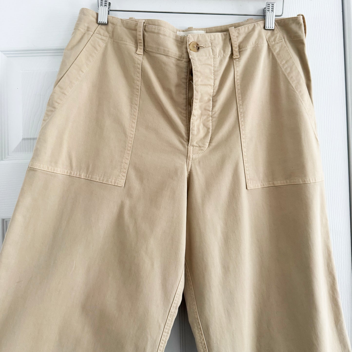 Nili Lotan "Leon Boy" Pant in Tan, size 10