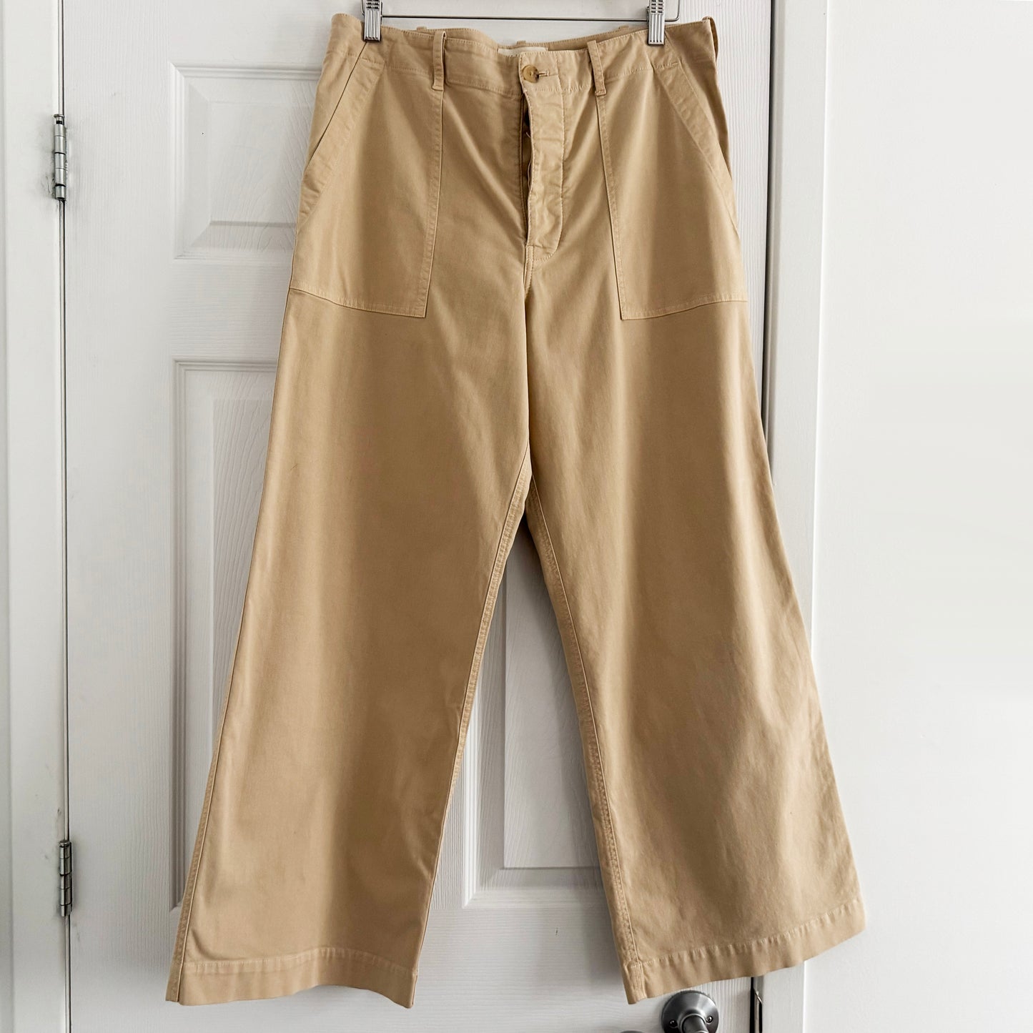 Nili Lotan "Leon Boy" Pant in Tan, size 10