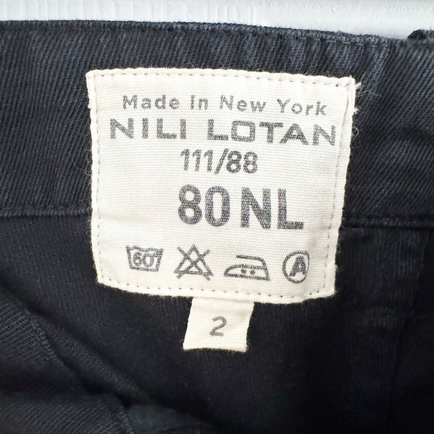 Nili Lotan "Luna" Pants in Black, size 2