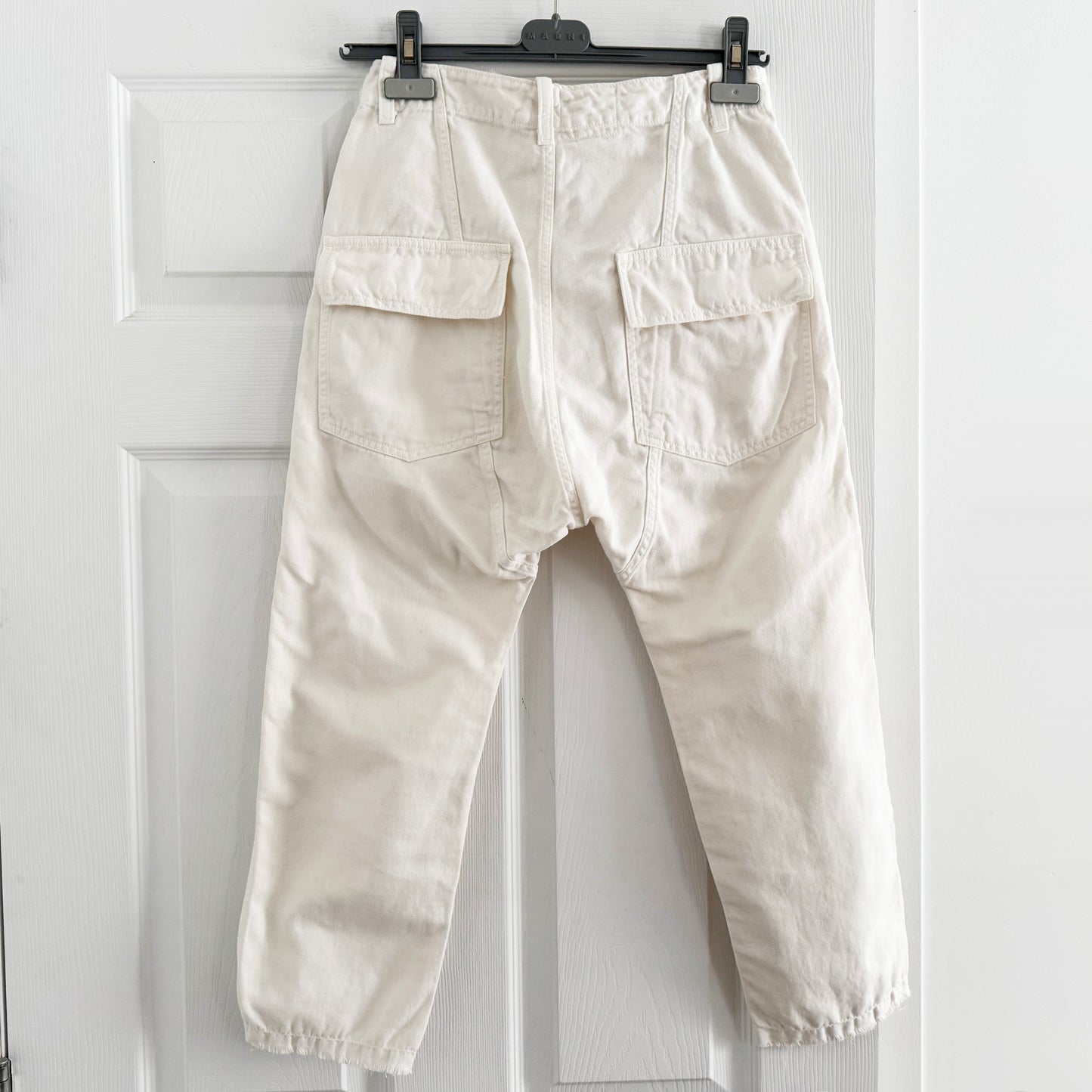 Nili Lotan Luna Pants in Eggshell, size 00 (fits like 0)