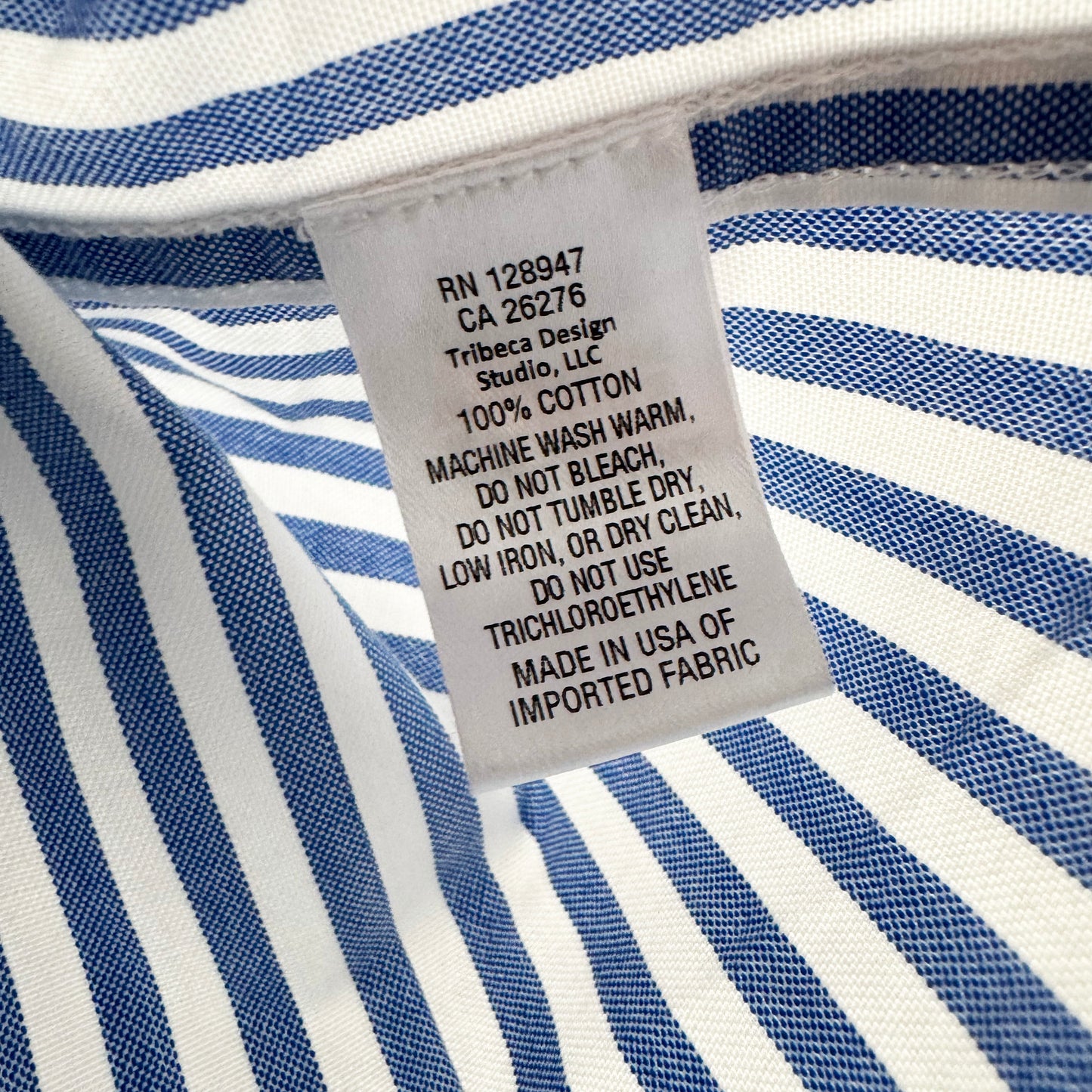 Nili Lotan "Mael" Oversize Shirt in Sky Blue Stripe, size XS