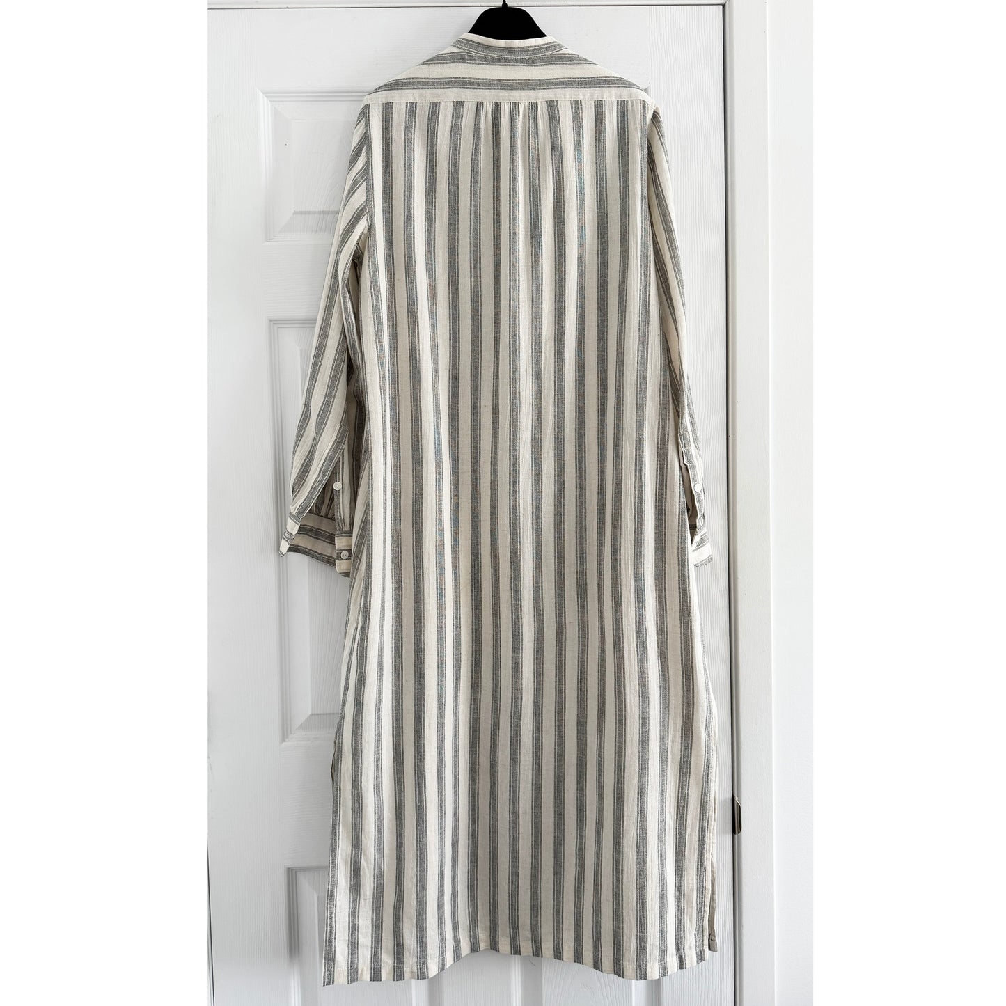 Nili Lotan "Malia" Striped Dress in Natural, size Medium