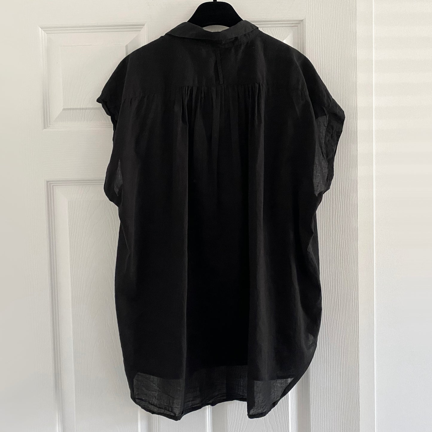 Nili Lotan "Normandy" Blouse in Black, size Small (fits M-L)