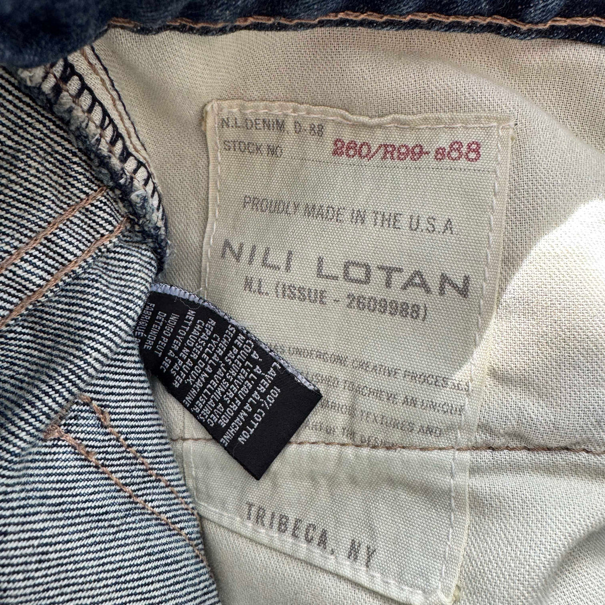 Nili Lotan "Otis" Jeans in Simon Wash, size 25 (fits size 24/25)