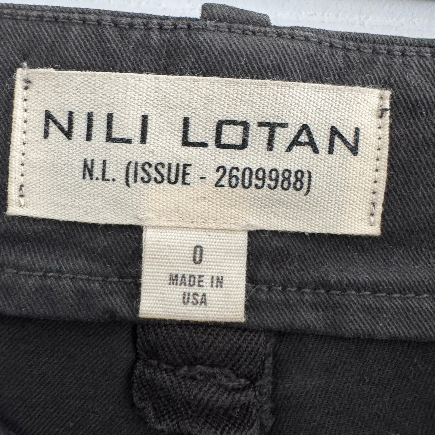 Nili Lotan Paris Pants in Carbon Grey, size 0