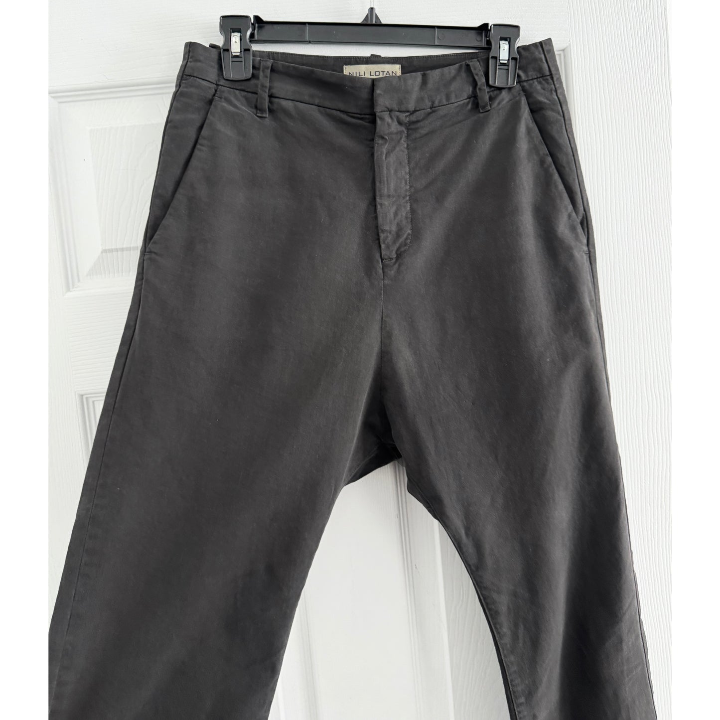 Nili Lotan Paris Pants in Carbon Grey, size 0