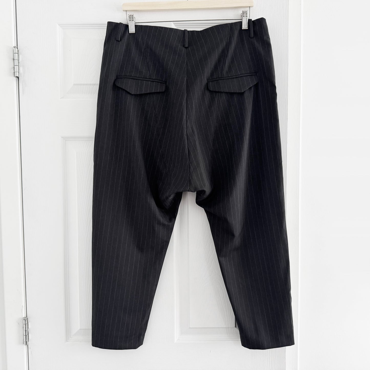 Nili Lotan Pinstripe Wool Paris Pant, size 12