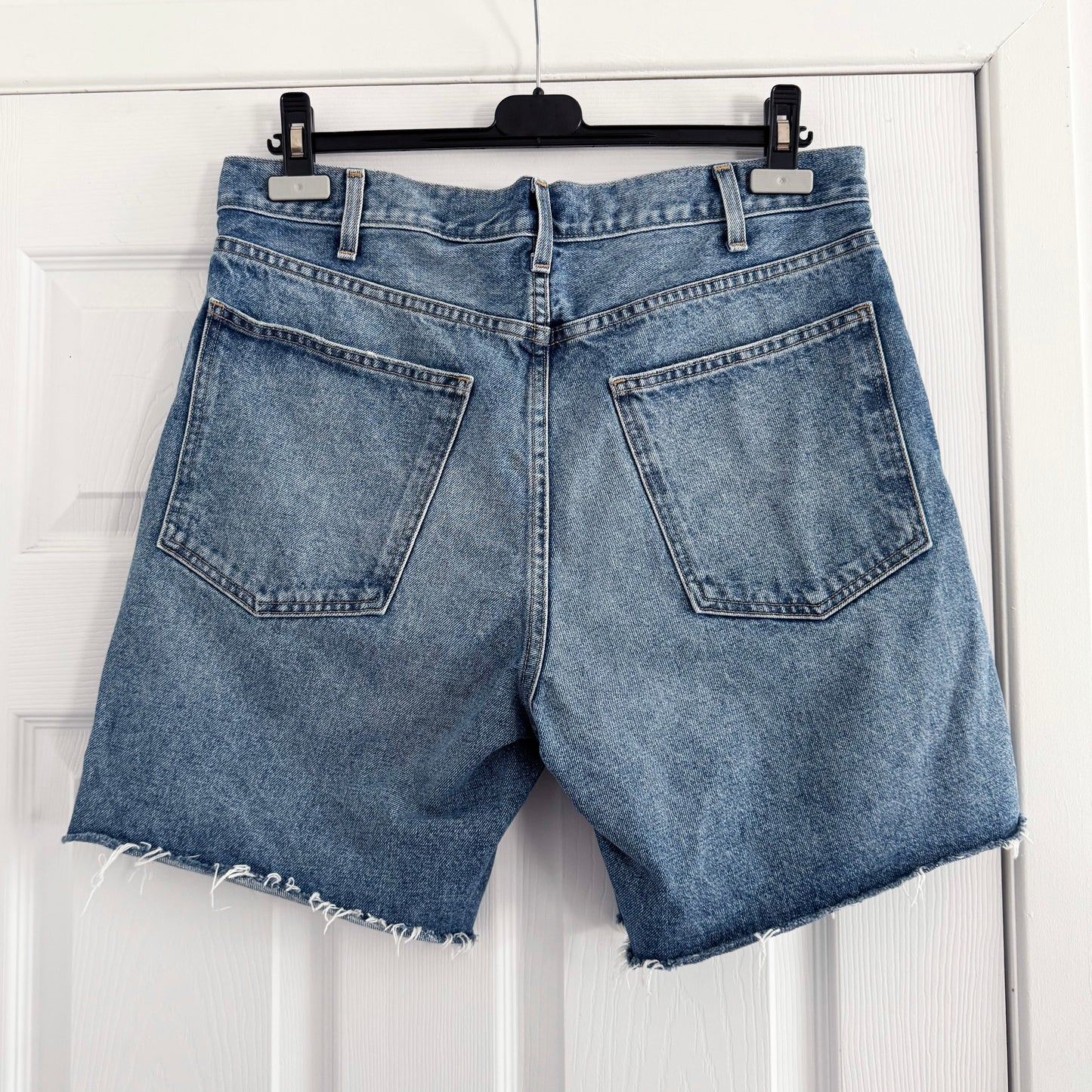 Nili Lotan "Russel" Denim Shorts in "Summer Wash", size 29