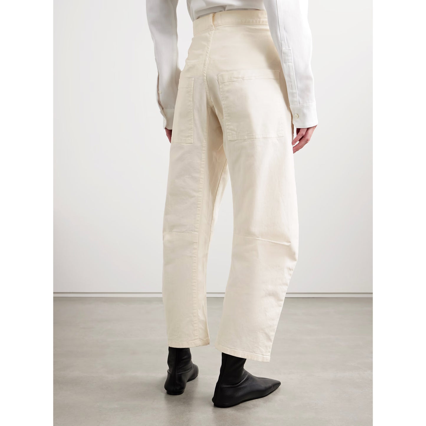 Nili Lotan "Shon" Pant in Eggshell, size 0 (fits like size 2/4)