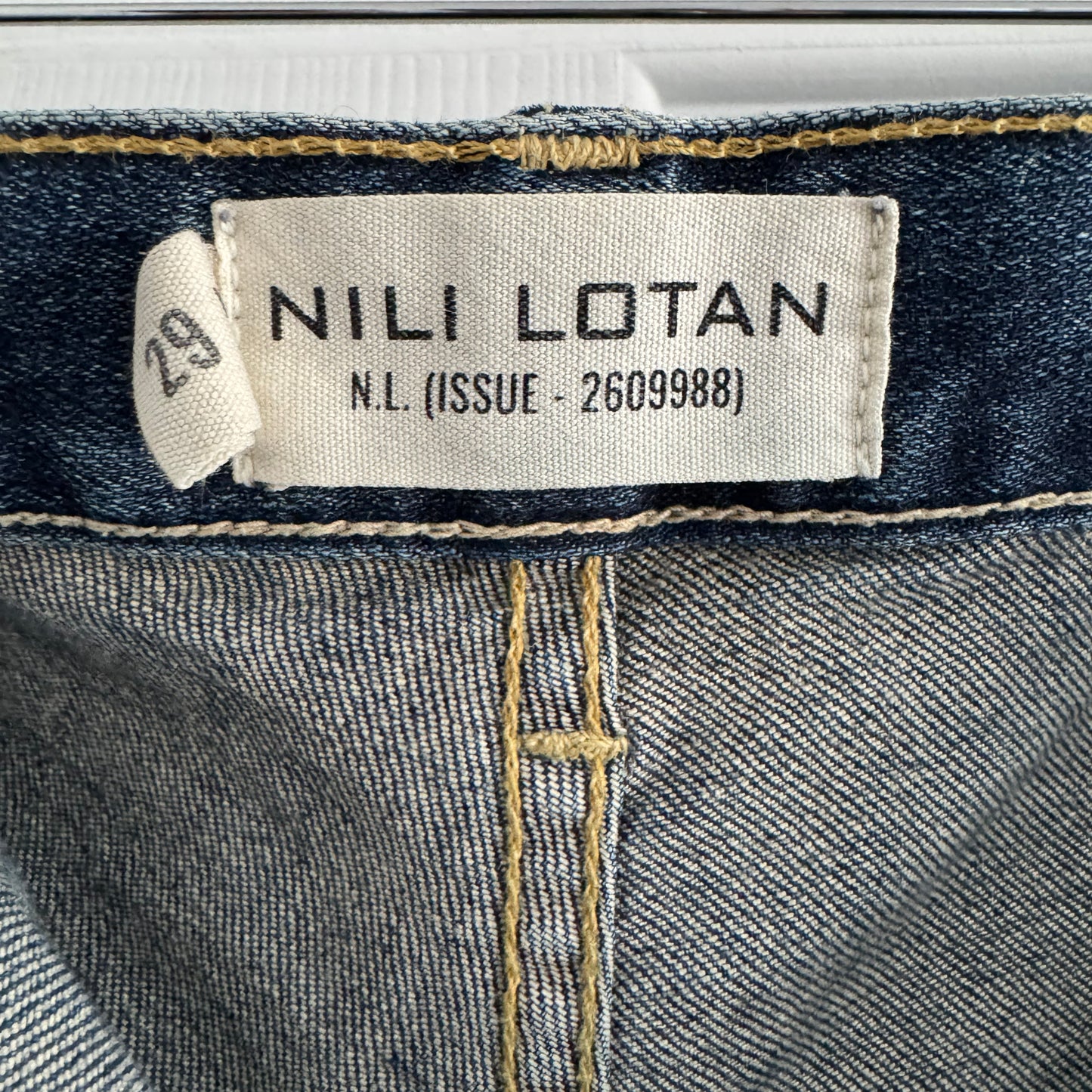 Nili Lotan "Shon" Jeans in Classic Wash, Size 29 (fits like 30)