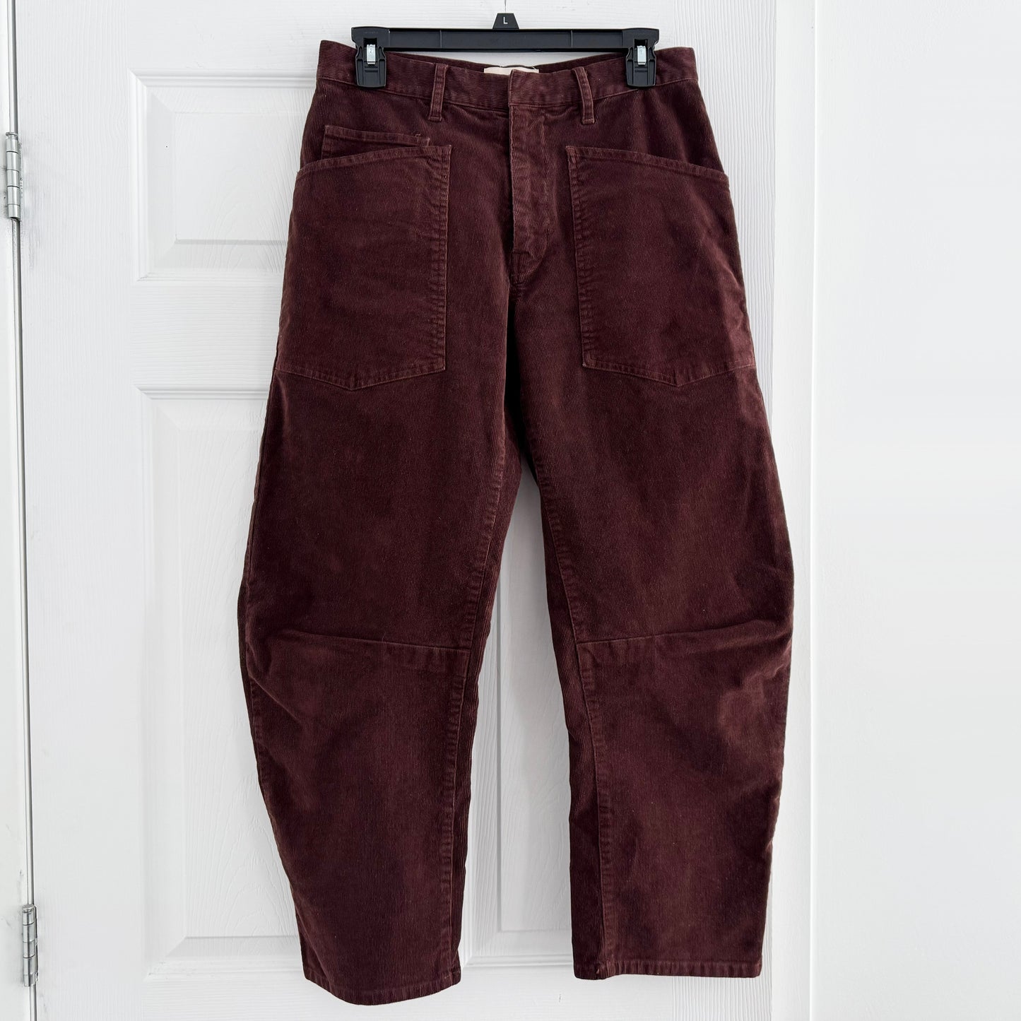Nili Lotan "Shon" Pants in Brown Corduroy, size 2