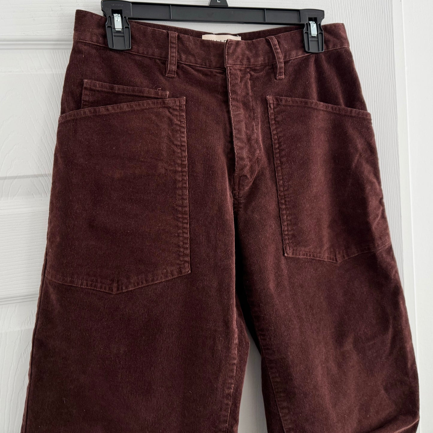 Nili Lotan "Shon" Pants in Brown Corduroy, size 2
